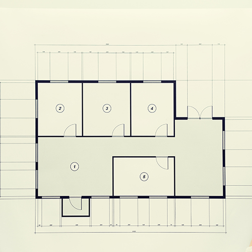 close up of hands with architectural blueprint business, architecture, building, construction and people concept - close up of hands with architectural blueprint